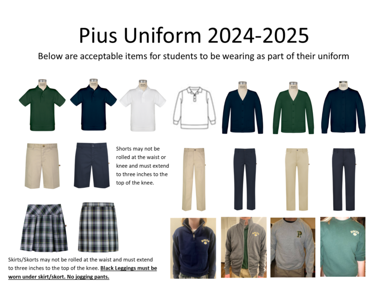 Pius X Uniforms