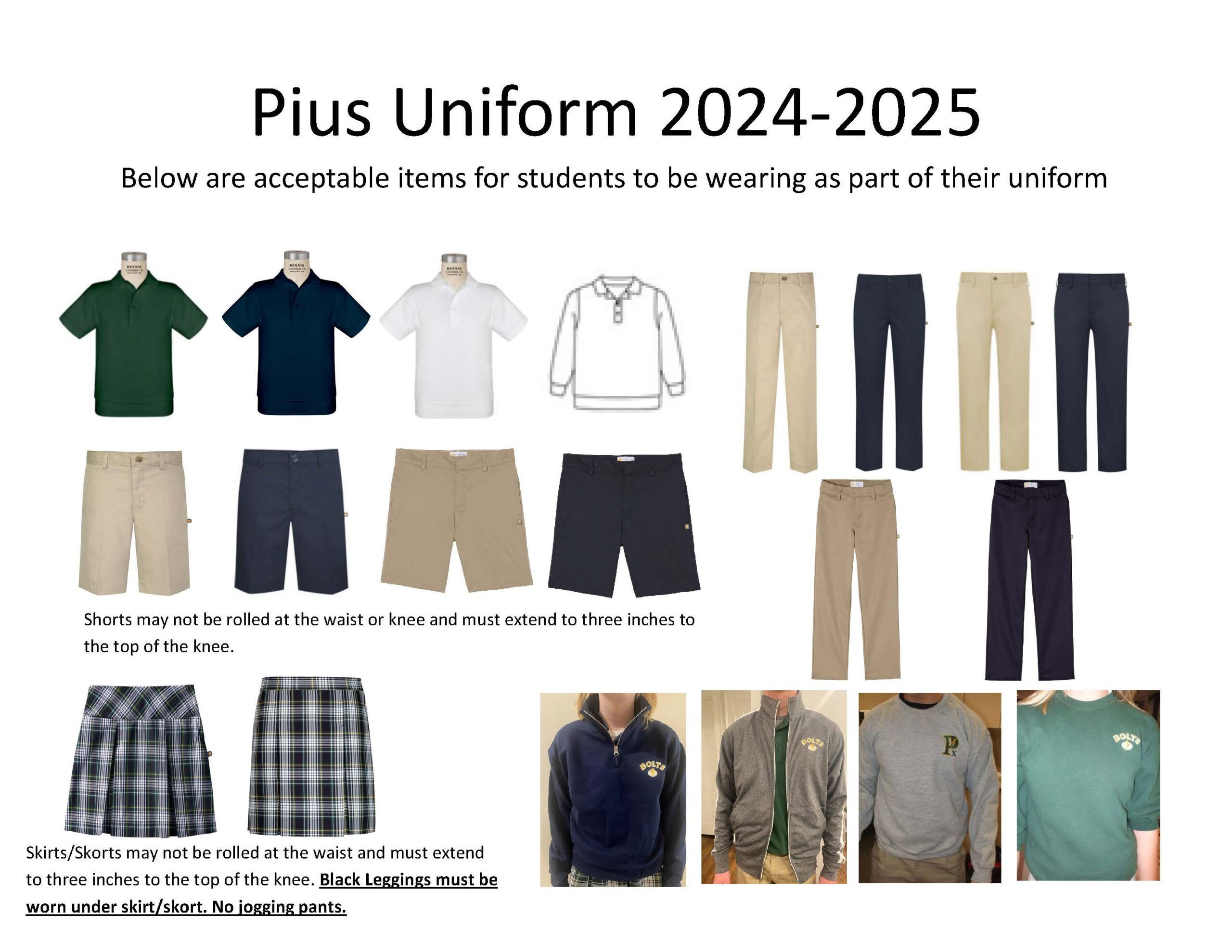 Pius X Uniforms