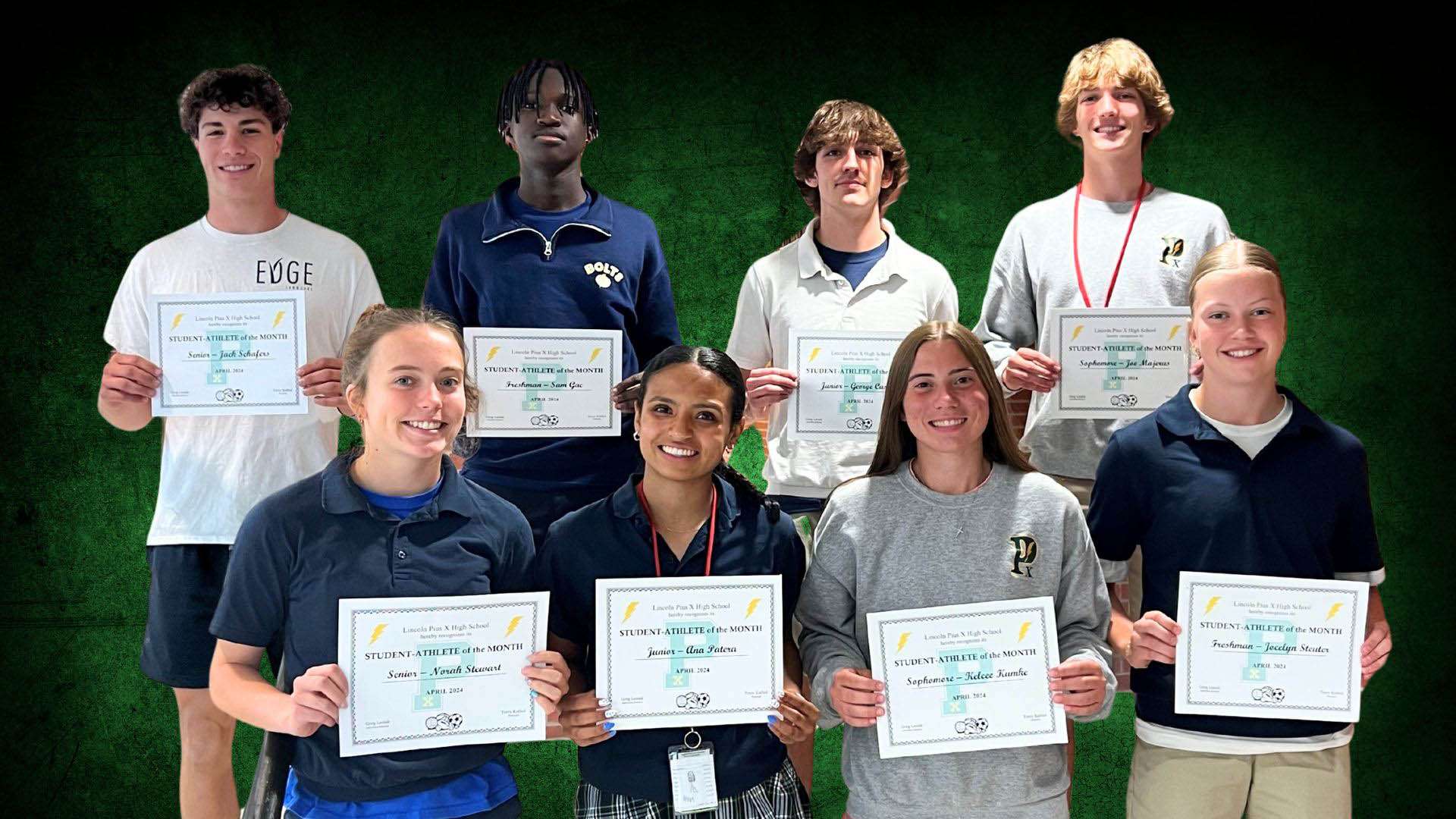 april student athletes of the month