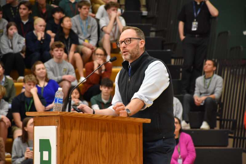 Jeremy Ekeler gives a Lenten talk at Pius X in March 2025